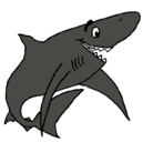 Dibujo Tiburón alegre pintado por Fercho
