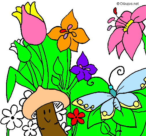 Dibujo Fauna y flora pintado por estela78