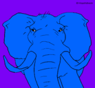 Dibujo Elefante africano pintado por chinche