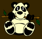 Dibujo Oso panda pintado por camilis