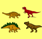 Dibujo Dinosaurios de tierra pintado por jupi