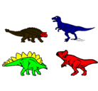 Dibujo Dinosaurios de tierra pintado por kaly145