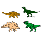 Dibujo Dinosaurios de tierra pintado por dexter