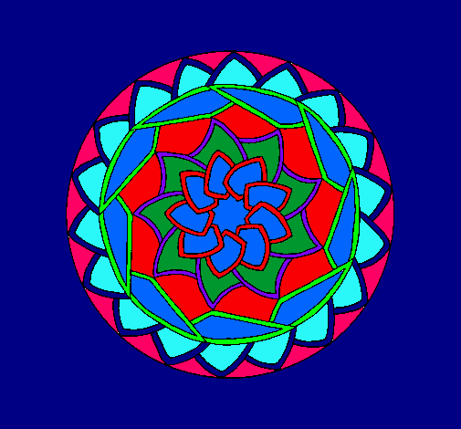 Dibujo Mandala 1 pintado por lurdes22