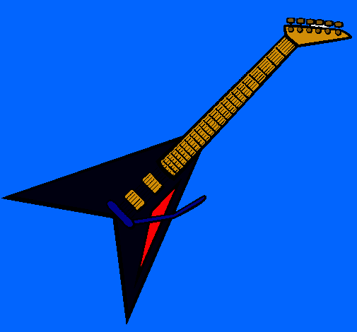 Dibujo Guitarra eléctrica II pintado por naruto2001