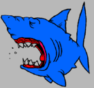 Dibujo Tiburón pintado por nils