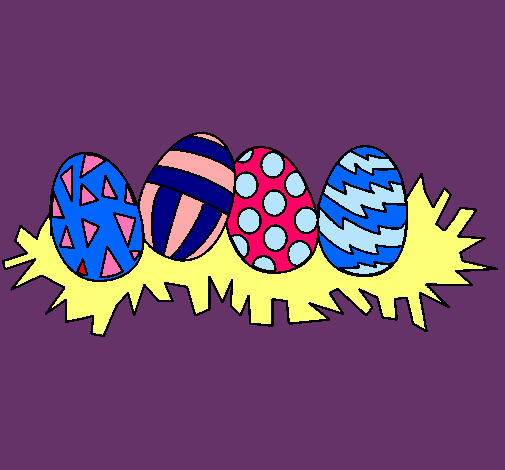 Dibujo Huevos de pascua III pintado por iaru