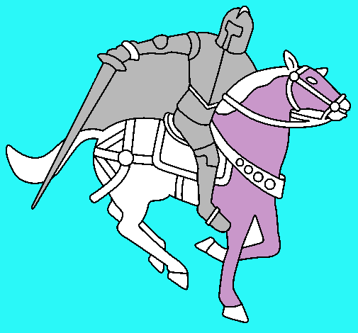 Dibujo Caballero a caballo IV pintado por renebeby