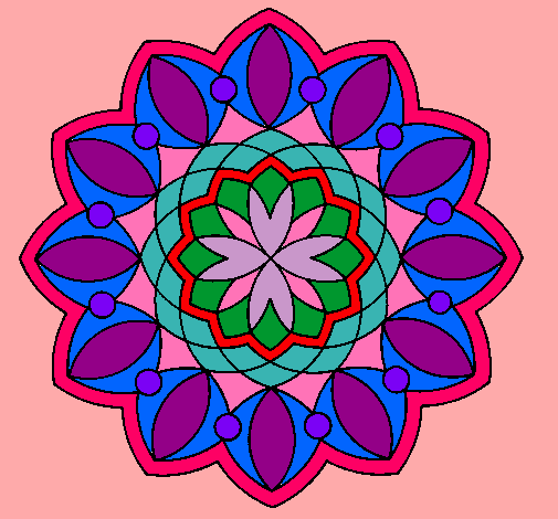 Dibujo Mandala 3 pintado por Little_Cam