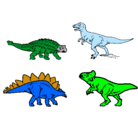 Dibujo Dinosaurios de tierra pintado por IEOG