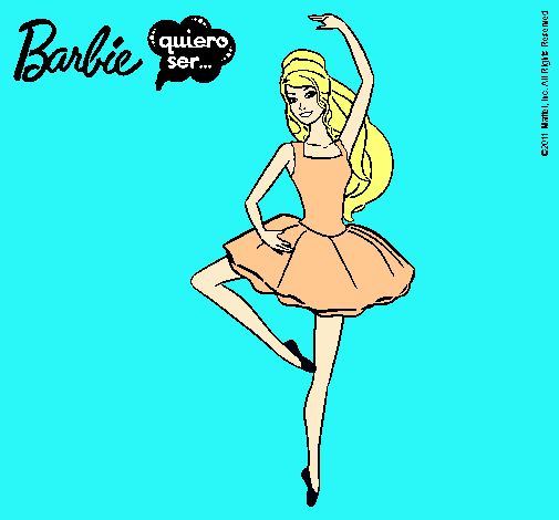 Dibujo Barbie bailarina de ballet pintado por JORO