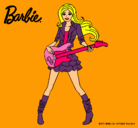 Dibujo Barbie guitarrista pintado por olasila232