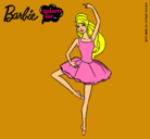 Dibujo Barbie bailarina de ballet pintado por flowerpower