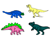 Dibujo Dinosaurios de tierra pintado por pinto