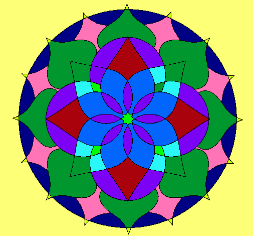 Dibujo Mandala 14 pintado por lurdes22