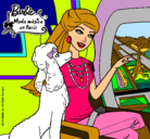 Dibujo Barbie llega a París pintado por juliabarbie