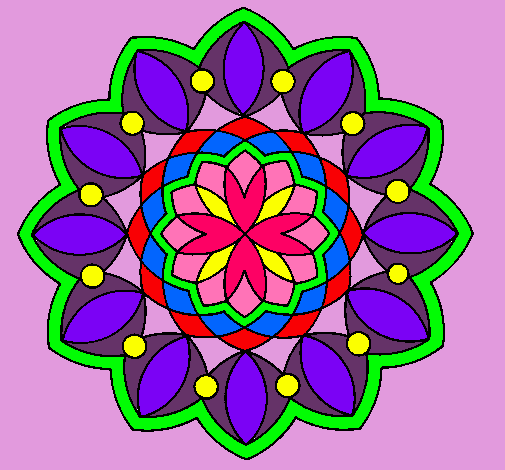 Dibujo Mandala 3 pintado por dawersita