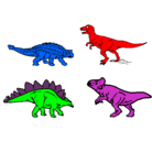 Dibujo Dinosaurios de tierra pintado por marianny