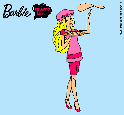 Dibujo Barbie cocinera pintado por javitaxx