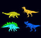 Dibujo Dinosaurios de tierra pintado por nvvnmnvm