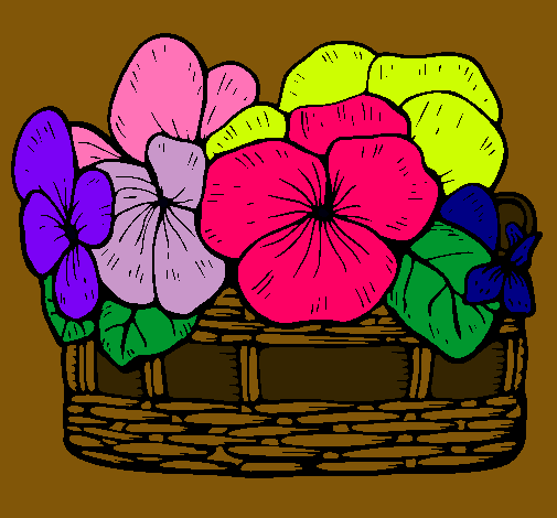 Dibujo Cesta de flores 12 pintado por camituli 