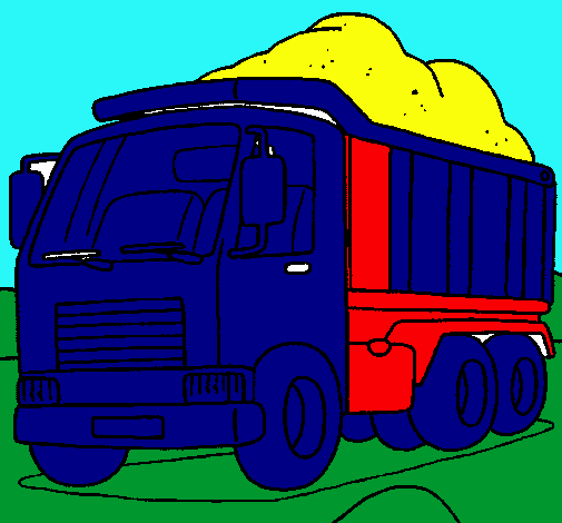 Dibujo Camión de carga pintado por felumeoni