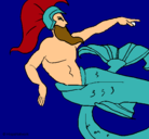 Dibujo Poseidón pintado por josedavi