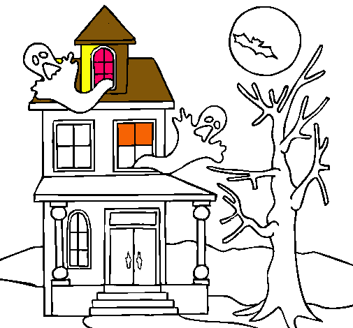 Dibujo Casa fantansma pintado por luciagonzalez