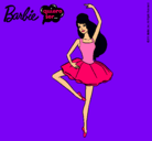 Dibujo Barbie bailarina de ballet pintado por jimena2384