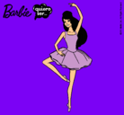 Dibujo Barbie bailarina de ballet pintado por cochinamonon