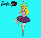 Dibujo Barbie bailarina de ballet pintado por mujer008