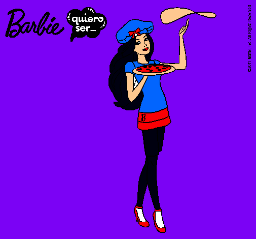 Dibujo Barbie cocinera pintado por zumi