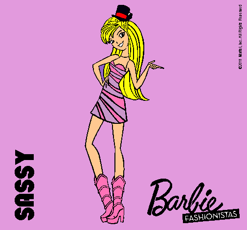 Dibujo Barbie Fashionista 2 pintado por Milii