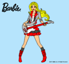 Dibujo Barbie guitarrista pintado por -popi-