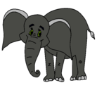 Dibujo Elefante feliz pintado por Ashleytrama