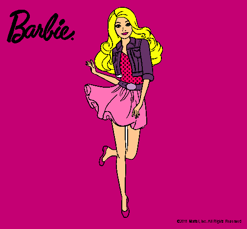 Dibujo Barbie informal pintado por merrymerry