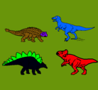 Dibujo Dinosaurios de tierra pintado por valentinocas
