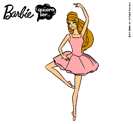 Dibujo Barbie bailarina de ballet pintado por albalion12