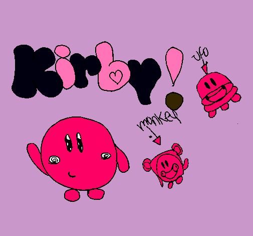 Dibujo Kirby 4 pintado por cooniitaa27