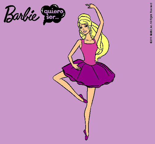 Dibujo Barbie bailarina de ballet pintado por terenoa2