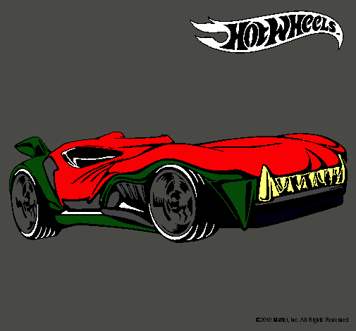 Dibujo Hot Wheels 3 pintado por omar12