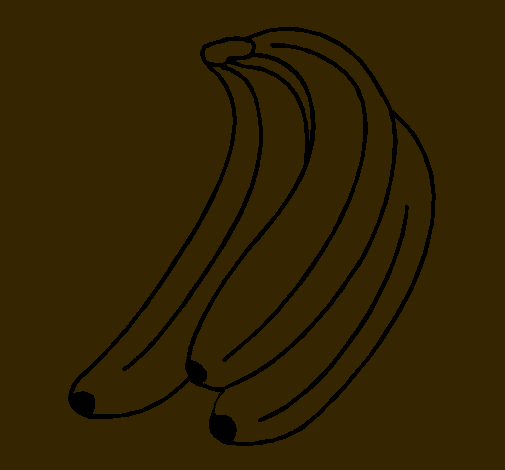 Dibujo Plátanos pintado por ashleyp