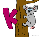 Dibujo Koala pintado por saira