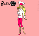 Dibujo Barbie de chef pintado por -Andrea