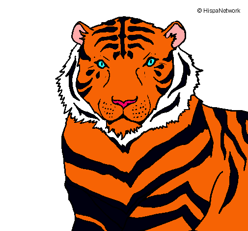 Dibujo Tigre pintado por bruni