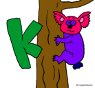 Dibujo Koala pintado por KEVINMELANIE