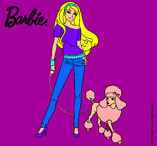 Dibujo Barbie con look moderno pintado por ayelen9