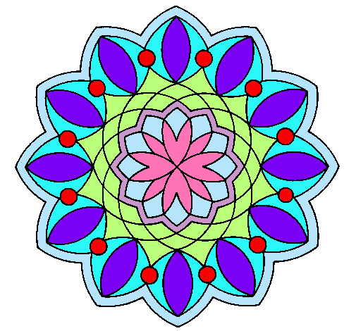 Dibujo Mandala 20 pintado por Beatriz8