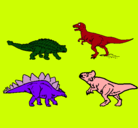 Dibujo Dinosaurios de tierra pintado por mikel