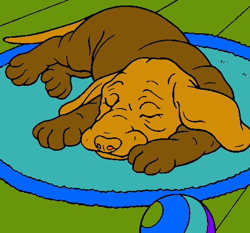 Dibujo Perro durmiendo pintado por lurdes22